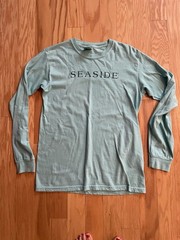 Comfort Colors Seaside Florida Long Sleeve Shirt Teal Blue Small