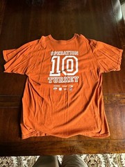 UT Austin “Operation Turkey “ Volunteer T-shirt Meals On Wheels Anvil XL Orange