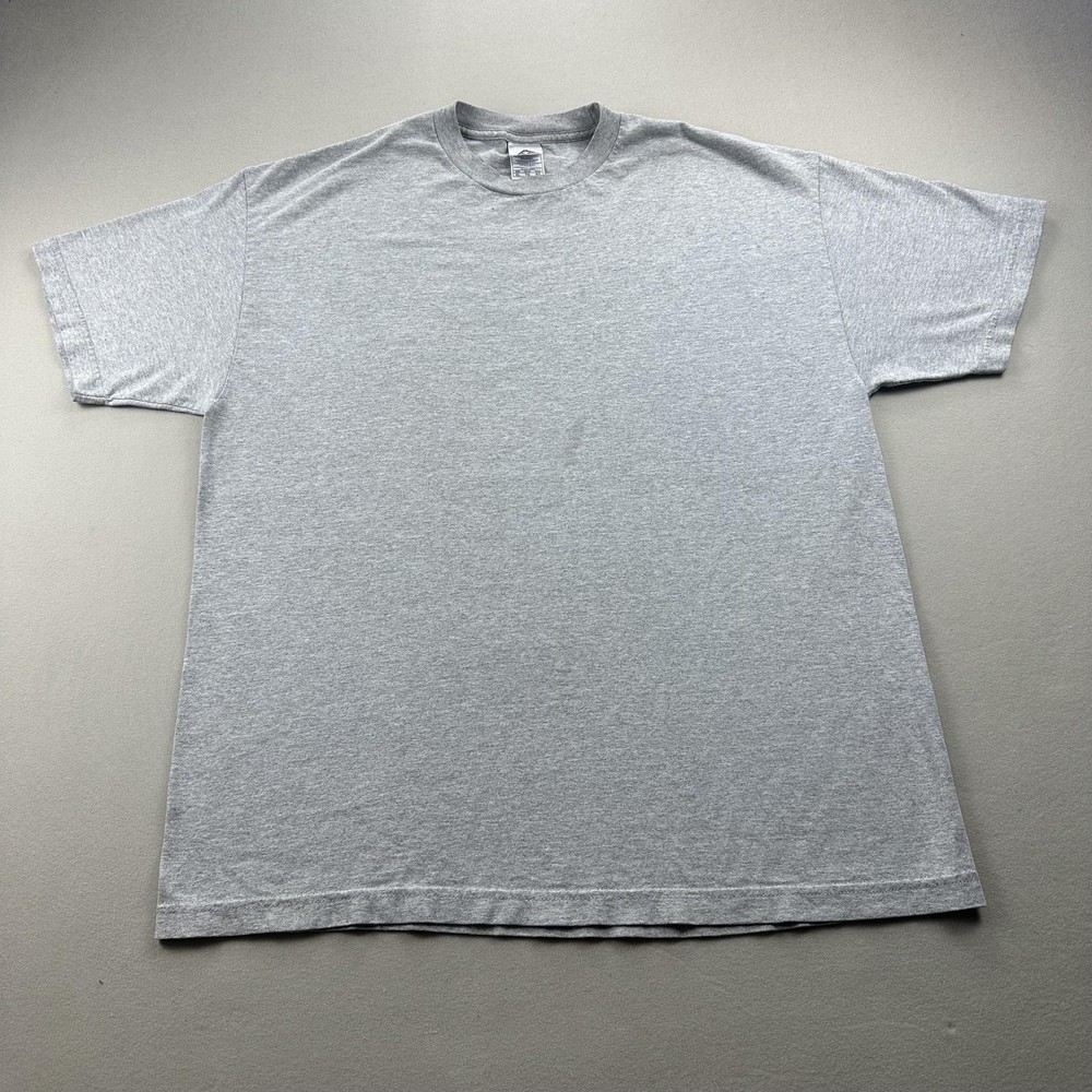 Vintage Gray T-Shirt Mens XL Alstyle Apparel AAA Blank Basic Short Sleeve 90s