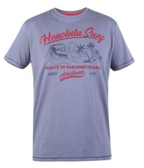 D555 Duke Big Mens Printed T-Shirt Surf Print 2XL 3XL 4XL 5XL 6XL (601122)