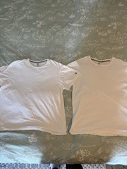 Volcom Lot of 2 Men’s White Solid Logo Crew Neck Short Sleeve T-Shirt L