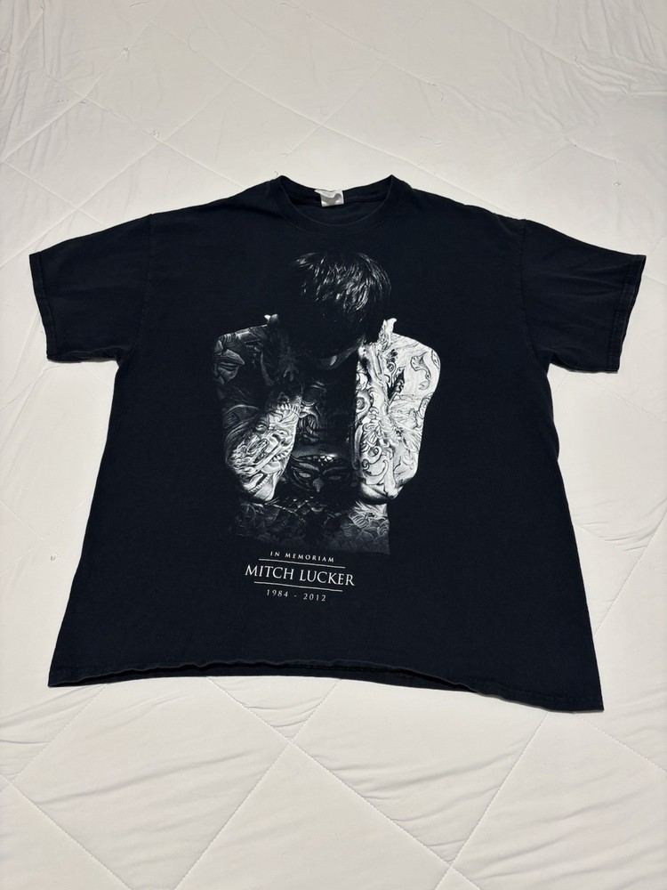 2012 Mitch Lucker Memorial T-Shirt Size XL Suicide Silence MySpace Era Deathcore
