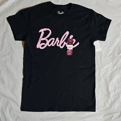 Barbie Men’s Logo Graphic Short Sleeve Black T-Shirt Size Small New