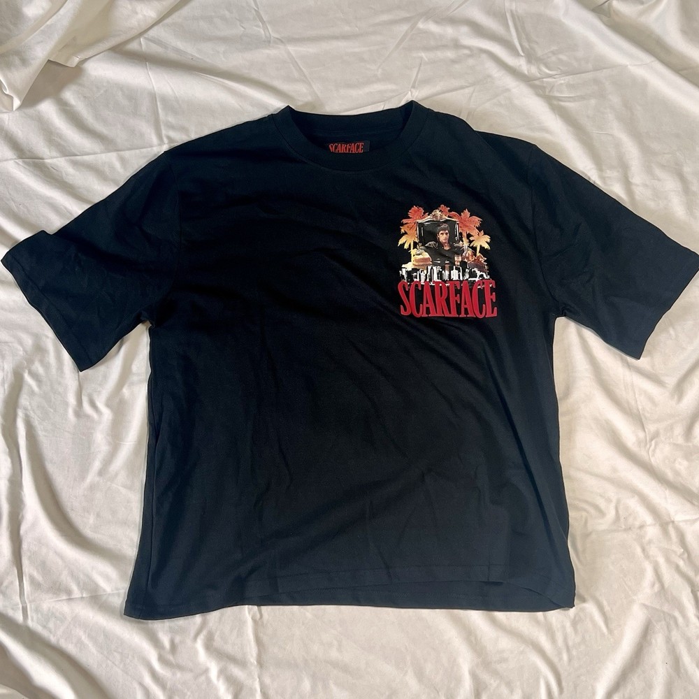 Scarface x Reason Graphic T Shirt Black NWT XL Tony Montana Movie Streetwear