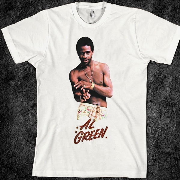 RNB t shirt, al green, black history, cotton, short sleeve