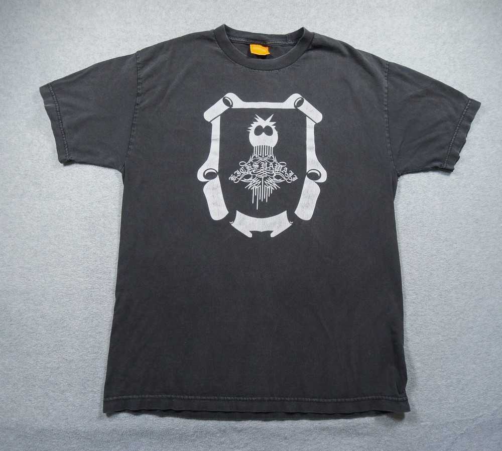 Kicks Hawaii shirt Mens Large Black Streetwear Graphic Tee Kicks/HI Faded Casual