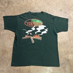 Vintage Looney Tunes Shirt Mens XL Green 90s Taz Camping Nature AOP Cartoon USA