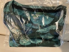 New REEL LEGENDS Freeline short sleeve Shirt Men’s Large Blue Ocean MANTA RAYS