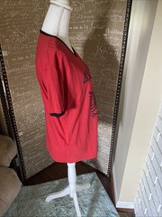 Albania Red Black Short Sleeve Crewneck T-Shirt Size L