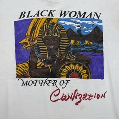 Vintage 80s 90s The Black Woman – Mother Of Civilization Nefertiti Shirt Size XL