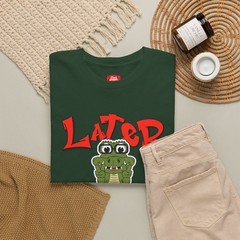 T-Shirt — ‘Later’ Cute Cartoon Alligator Graphic Tee