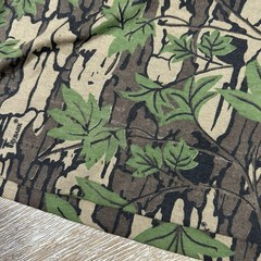 Vintage Ace Sportswear Trebark Camo Shirt XXL Single Stitch Tree Leaf Camouflage