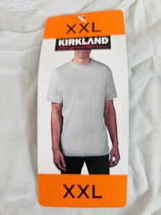 XXL / 2XL – LIGHT GREY – Kirkland Signature Men’s 100% Pima Cotton T-Shirt Tee