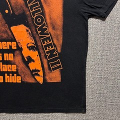 Halloween II Horror Movie T Shirt Medium M Black No Place To Hide Michael Myers