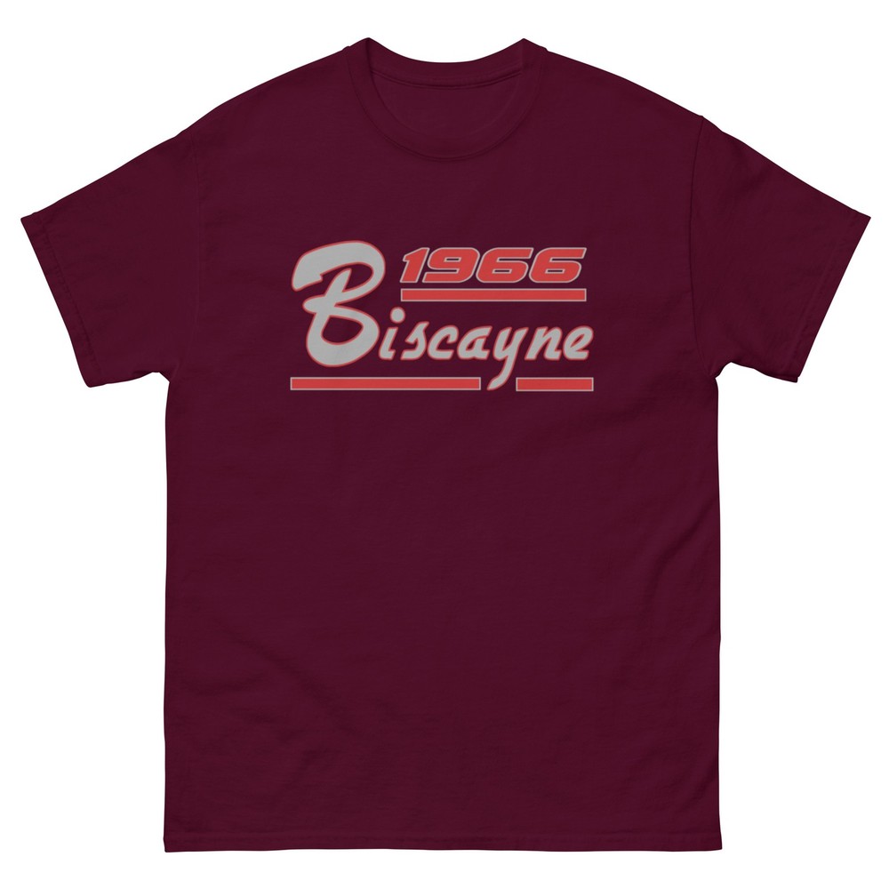 1966 BISCAYNE T SHIRT sizes SMALL thru 5XL choose from 10 COLORS!