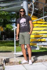 D555 Duke Tall Mens Skull Printed T-Shirt Black LT 1XLT 2XLT 3XLT (601706-T)