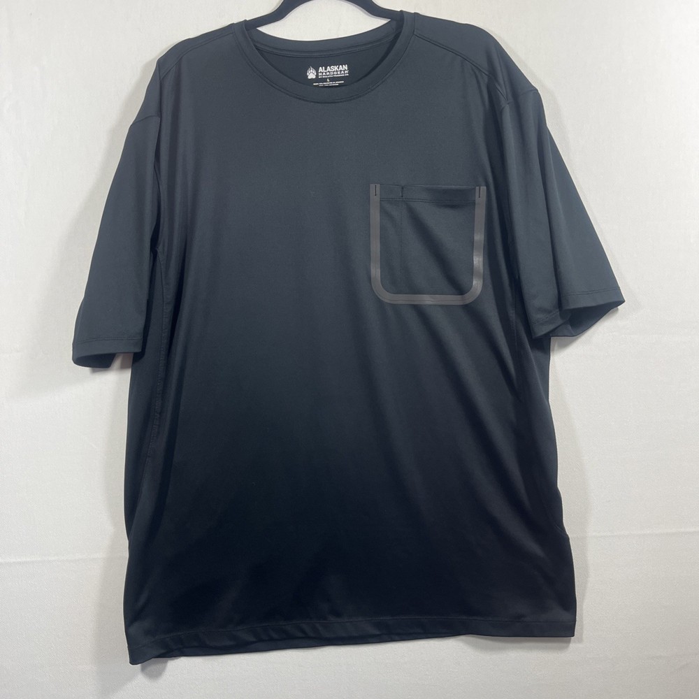 Duluth Trading Co Alaskan Hardgear Shirt Men’s Large Black Polygiene
