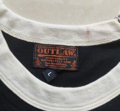 CORIN Outlaw Motorcycle Gear Japan Mens Raglan Bikers T-Shirt Size L Grail Rare