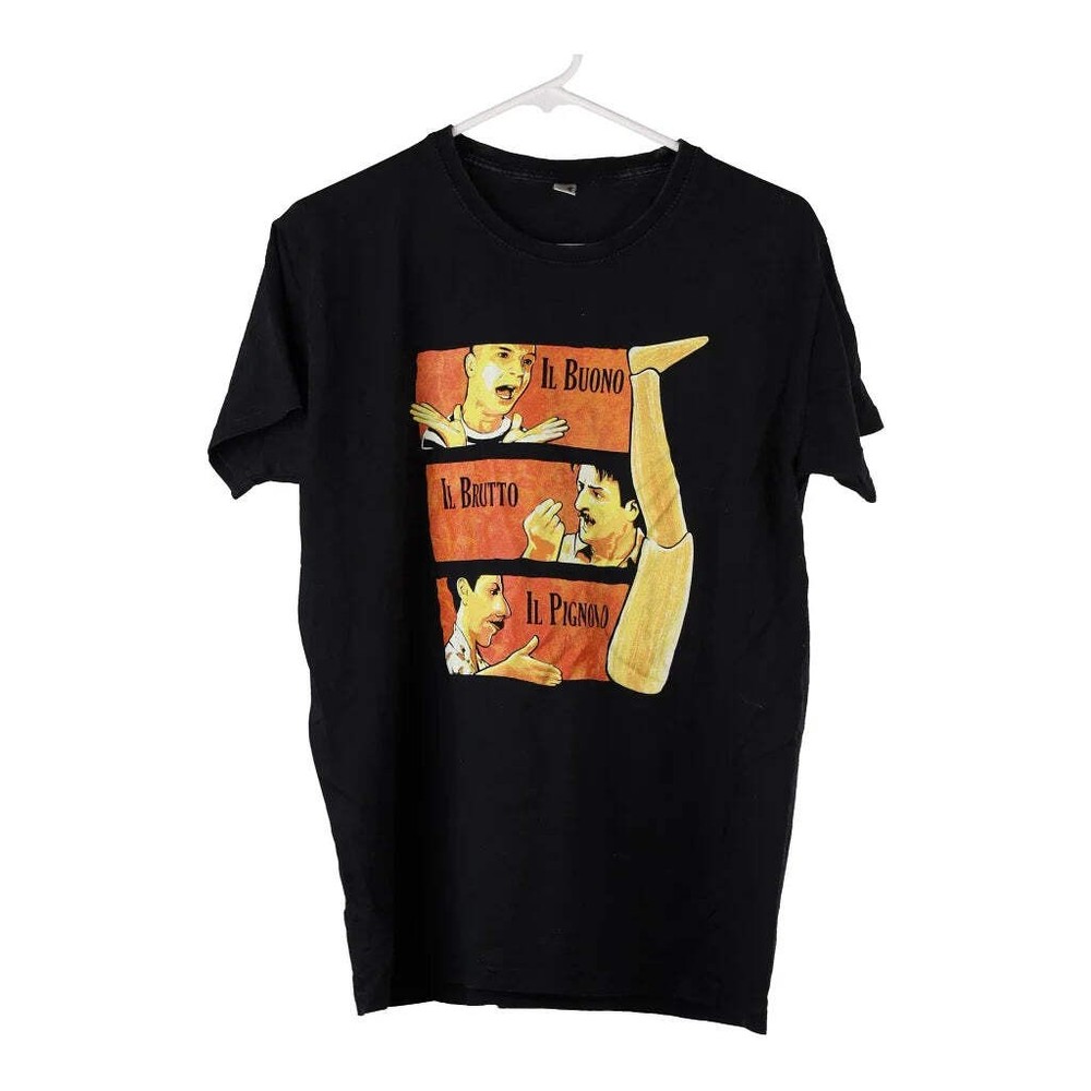 Aldo, Giovanni e Giacomo Unbranded Graphic T-Shirt – Large Black Cotton