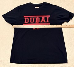 Dubai United Arab Emirates Graphic Men’s Shirt Large Black Red