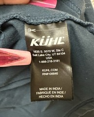 Kuhl Wildfibre Men’s Base Layer Shirt Blue Long Sleeve Outdoor Hiking Sz S