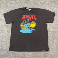 Vintage Y2K Anvil Metal on Metal Tour Shirt XL 23×29 Black