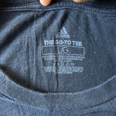 Adidas T-Shirt Mens Size Large Black The Go-To Tee Short Sleeve Cotton Athletic