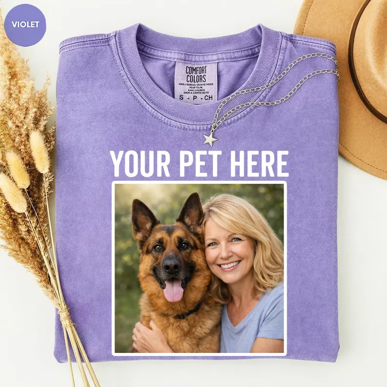 Custom Dog T-Shirt Personalized Pet Lover Gift Comfort