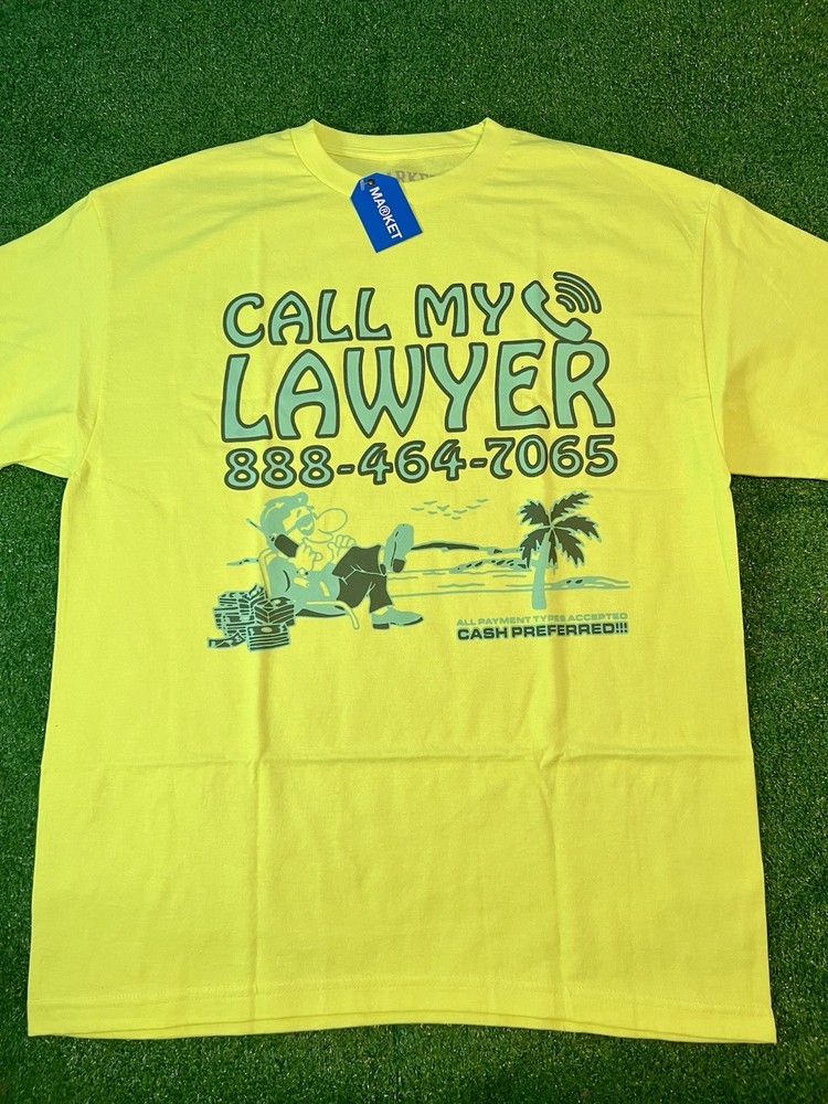 Chinatown Market Call My Lawyer T-shirt Men’s Size XL NWT graphic T Shirt