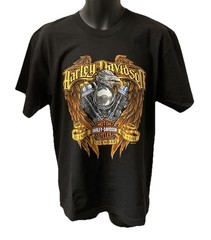 Harley Davidson Men’s Chrome Perch Short Sleeve T-Shirt Black 3002975