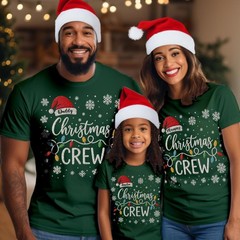Personalised Christmas Crew Family Matching Shirt Holiday Squad Xmas Top T-5286