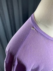 70s Vtg Paper Thin Colorado Tourist T-Shirt Tee Distressed Pikes Peak AOP Purple