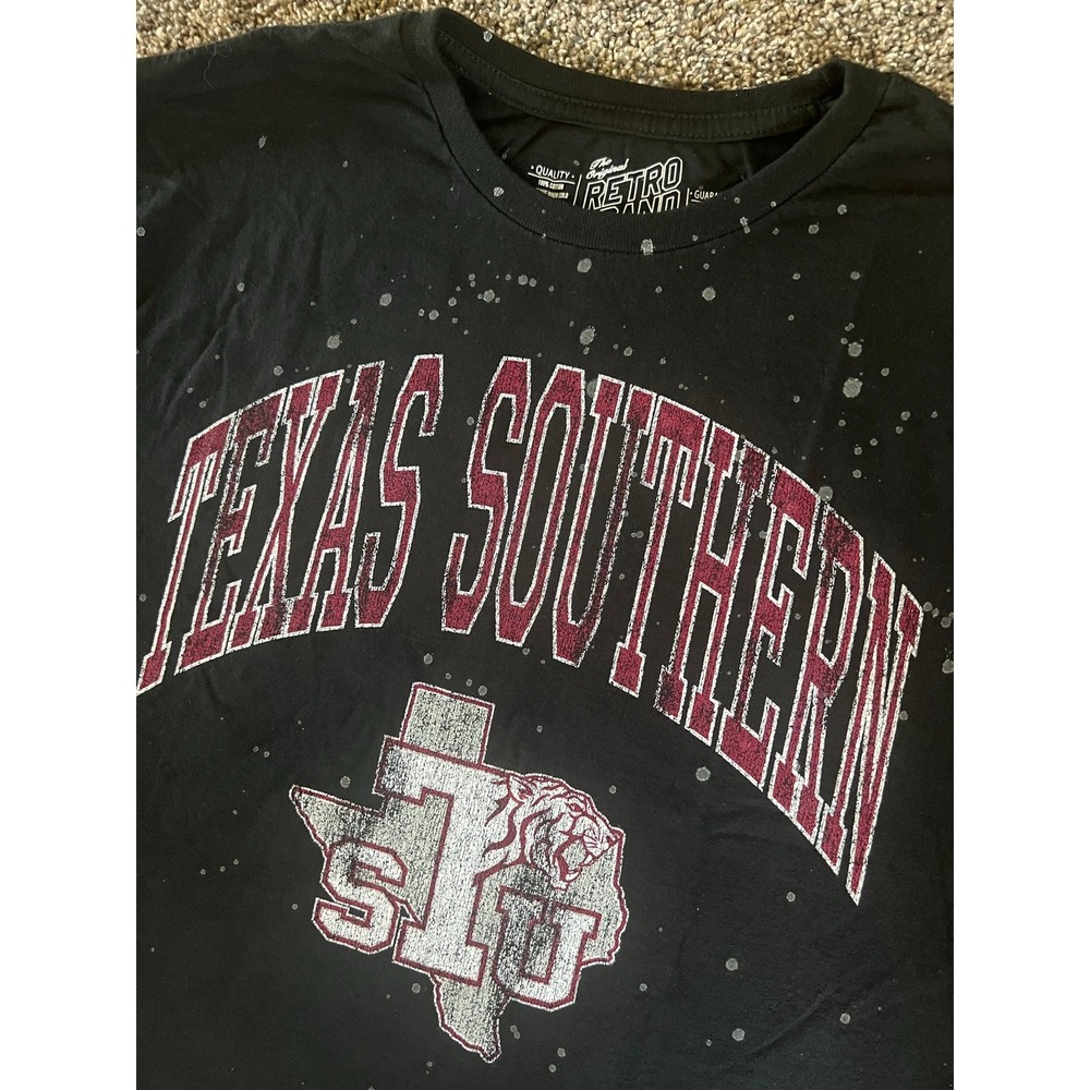 Retro Brand NCAA Texas Southern Black T-Shirt Large (NWT)
