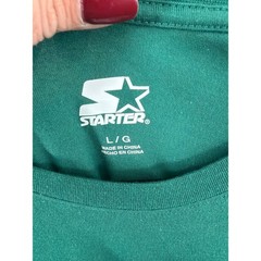 Starter large Green/White New York Jets Finish Line Extreme Graphic T-Shirt