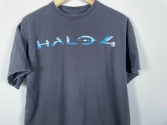 Halo 4 Promo T-Shirt Adult 2XL Black XBOX Video Games 2012 Retro Gaming
