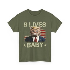 Cat Trump 9 Lives Baby Funny Trump Cat 9 Lives Baby T-Shirt