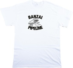 Banzai Pipeline ‘Surf’s Up’ Souvenir T-Shirt – Retro Surfer, Various Colours
