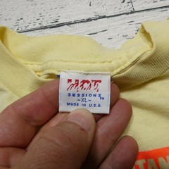 Vintage Teenage Mutant Ninja Turtles Shirt Teens XL Yellow Turtle Weekend 80s
