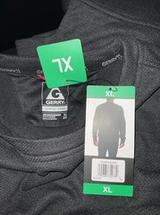 GERRY thermal long sleeved shirt mens Size XL black crew neck fleece insulated