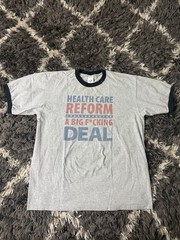 Vintage Political T Shirt Men’s XL Health Care Reform Gray Short Sleeve