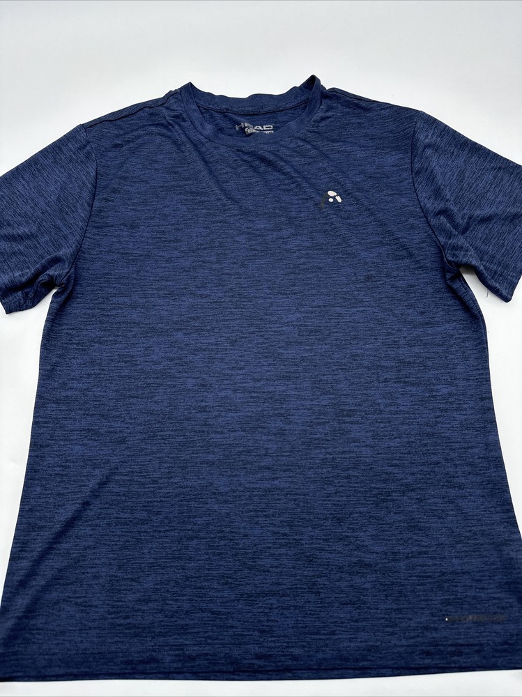 Head T-Shirt Men Medium Blue Solid Logo…#7628