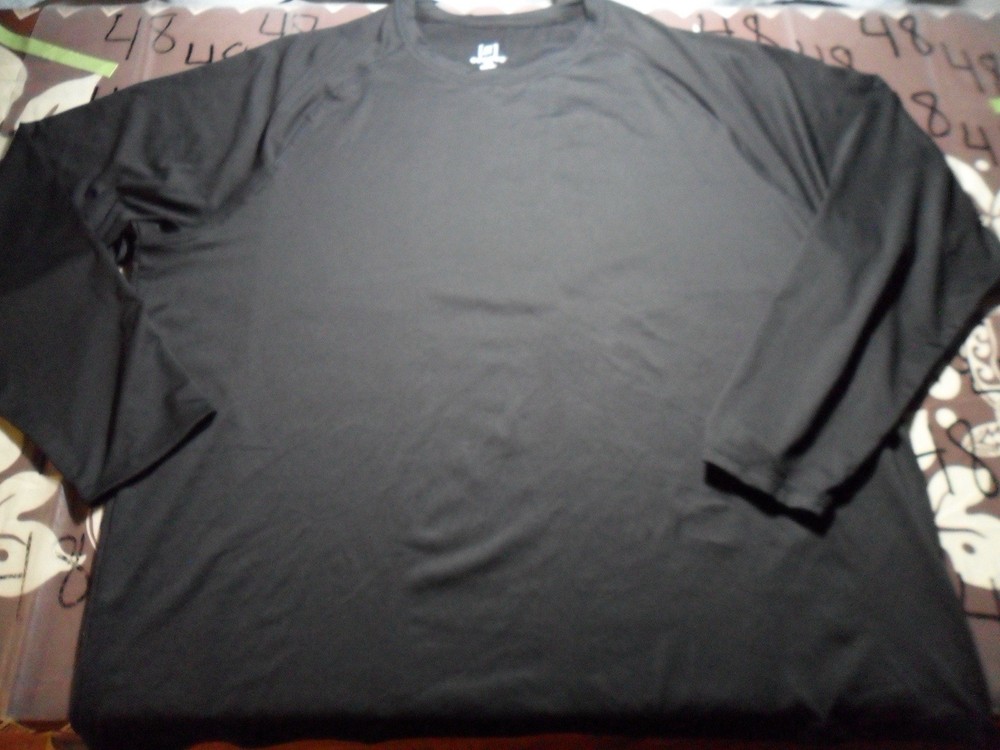 3XL NWT Black Long Sleeve Rash Guard UPF 50+ Shirt