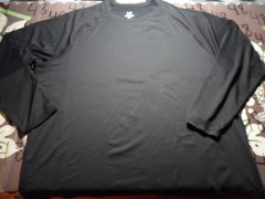 3XL NWT Black Long Sleeve Rash Guard UPF 50+ Shirt