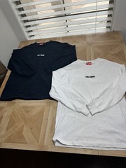 Nelk Boys Full Send Long Sleeve Shirt Size Medium Embroidered Logo Lot Of 2
