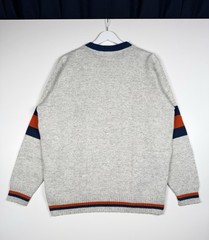 + Vintage 90s CHICAGO BEARS Logo Striped Sweater Knit – GARAN – Large – Acrylic
