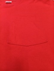 Vtg BVD Premium Series Pocket T-Shirt Mens Size XL Red Made in USA Single Stitch