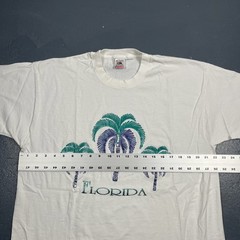 Vintage Florida Single Stitch Graphic Tee White XL Unisex VTG 90s Souvenir