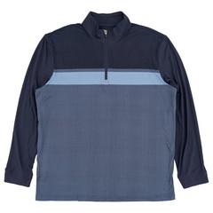 PGA TOUR Mens Blue Lightweight Golf Quarter Zip Shirt Jacket