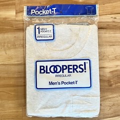 VTG 1991 Bloopers Irregular Men’s Pocket T Shirt Size XXL Heather Gray NOS FOL