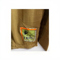 Peckham USMC FROG Flame Resistant Long Sleeve Shirt Coyote Brown Mens LARGE NEW